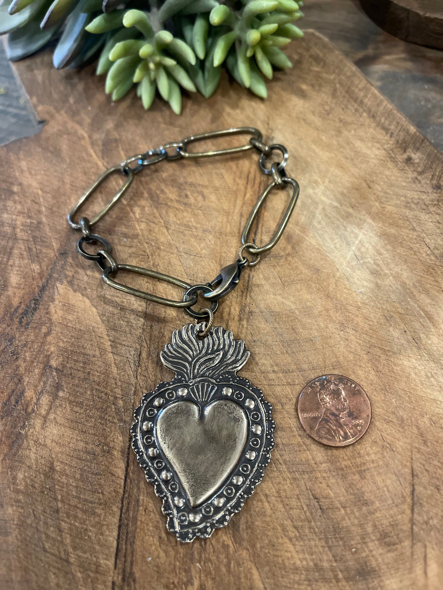 Sacred heart bracelet